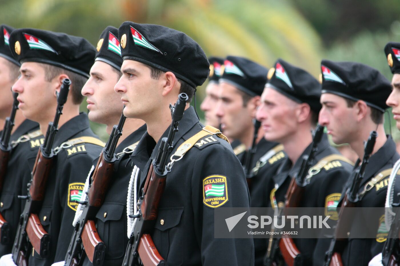 Military parade in Abkhazia