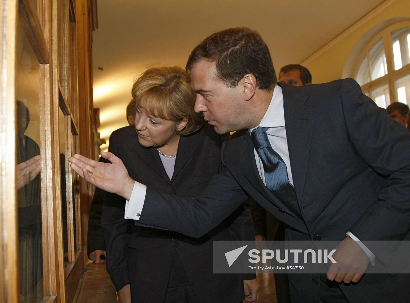 President Dmitry Medvedev and German Chancellor Angela Merkel