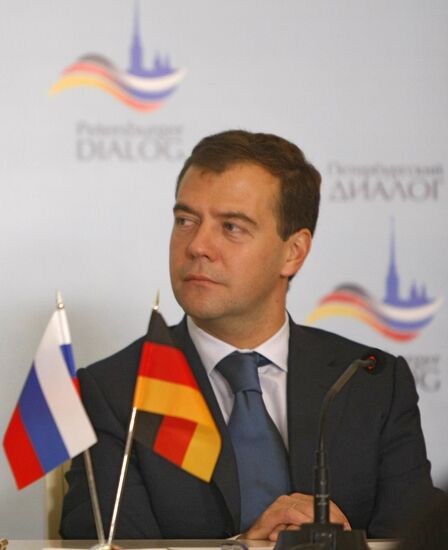 President Dmitry Medvedev, Chancellor Angela Merkel