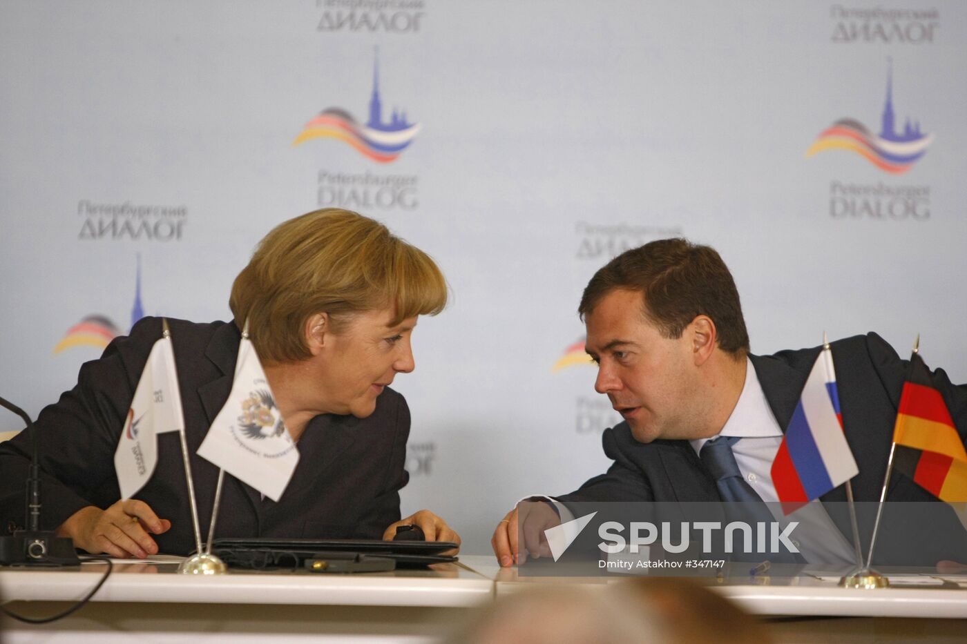 President Dmitry Medvedev, Chancellor Angela Merkel