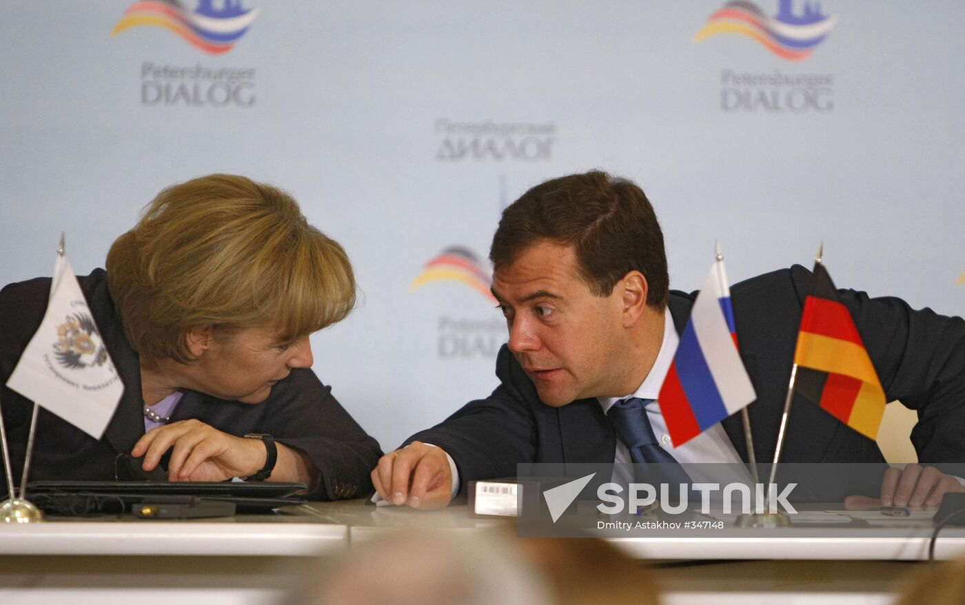 President Dmitry Medvedev, Chancellor Angela Merkel