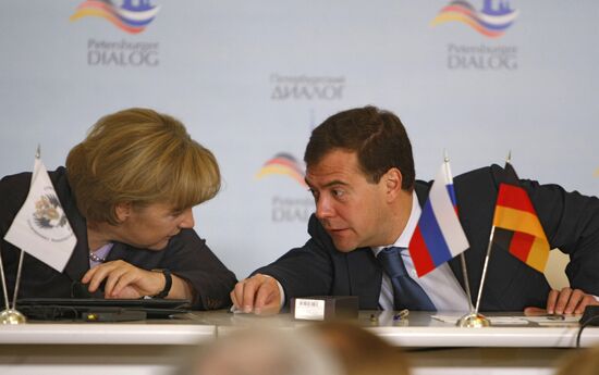 President Dmitry Medvedev, Chancellor Angela Merkel