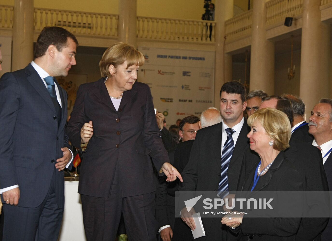 President Dmitry Medvedev and Chancellor Angela Merkel