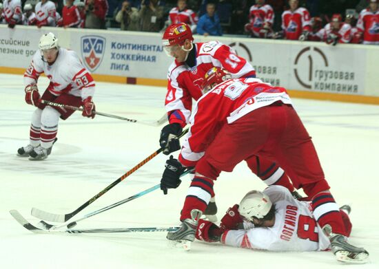 KHL. Lokomotiv (Yaroslavl) vs Spartak (Moscow). 5-2