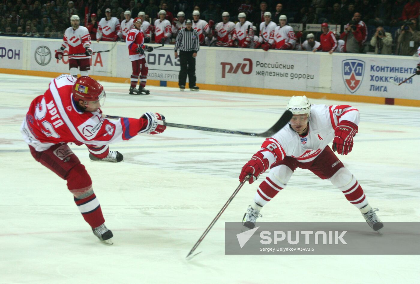 KHL. Lokomotiv (Yaroslavl) vs Spartak (Moscow). 5-2