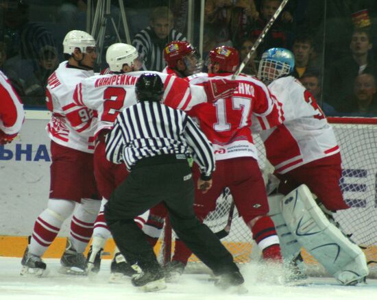 KHL. Lokomotiv (Yaroslavl) vs Spartak (Moscow). 5-2