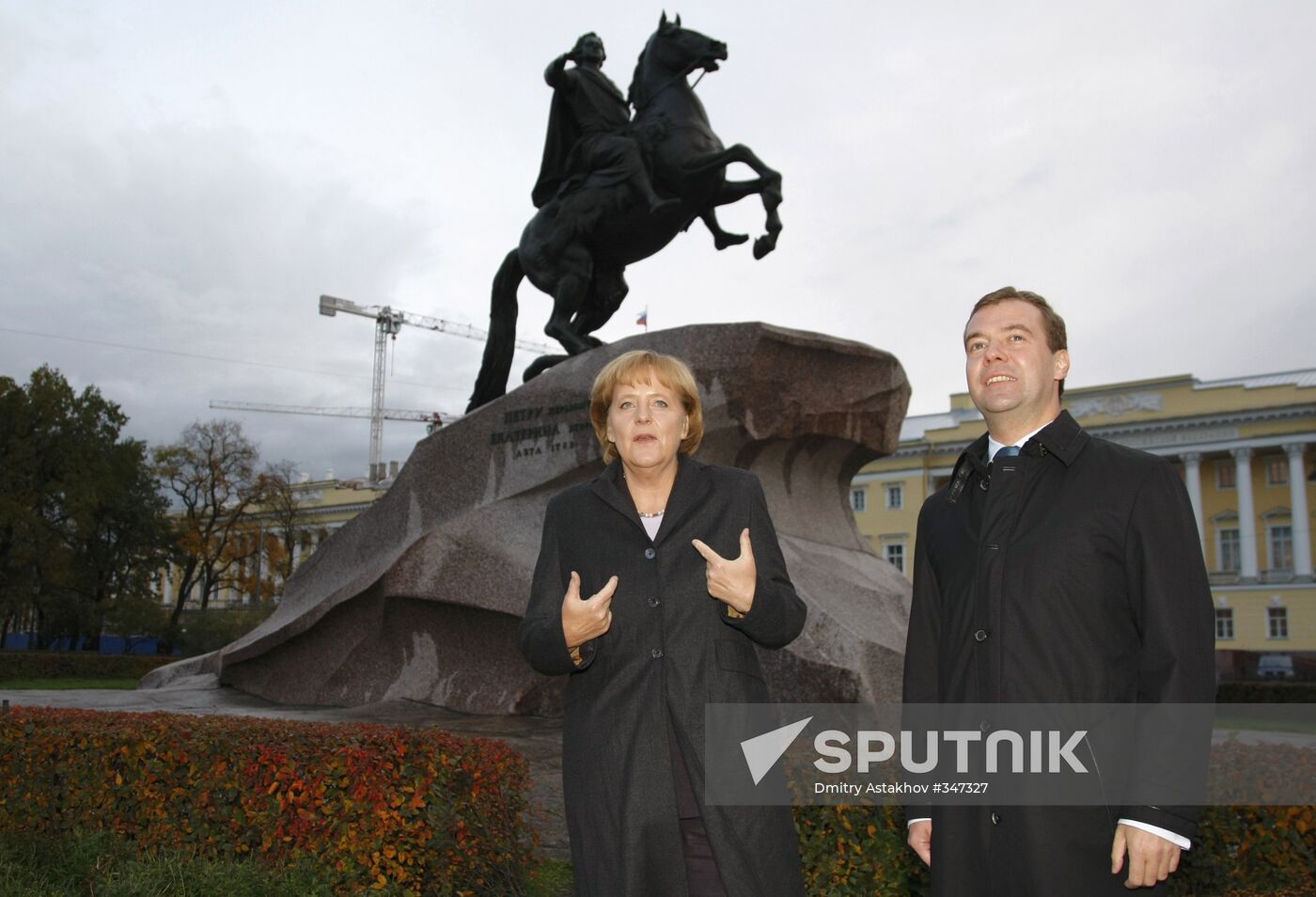 President Dmitry Medvedev and German Chancellor Angela Merkel