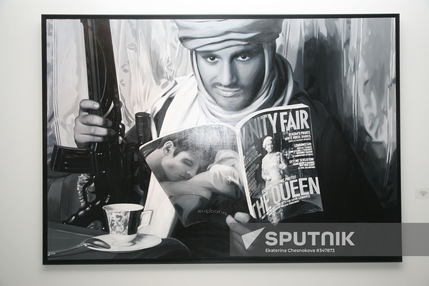 Opening of Golden War exhibition by Pyotr Aksyonov
