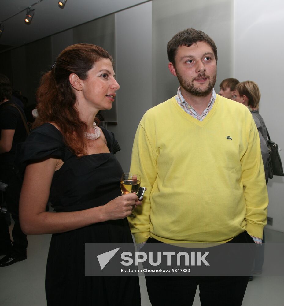 Opening of Golden War exhibition by Pyotr Aksyonov