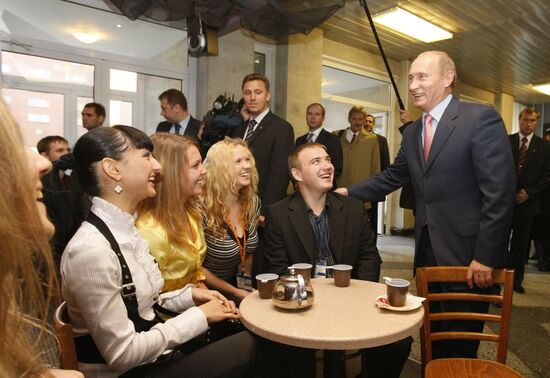 Vladimir Putin in St. Petersburg