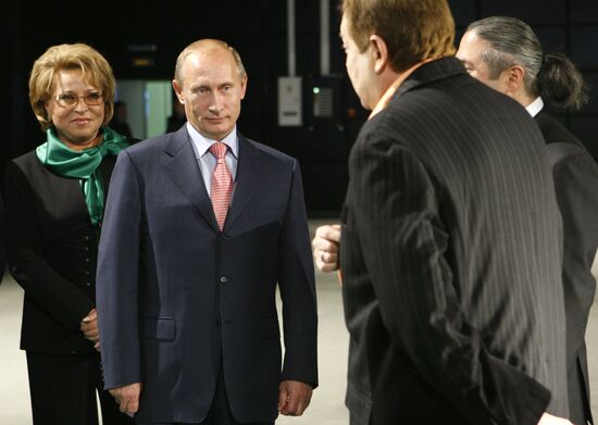 Vladimir Putin visits St Petersburg