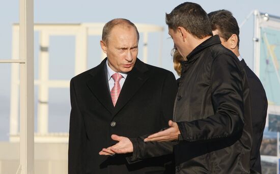 Vladimir Putin visits St Petersburg