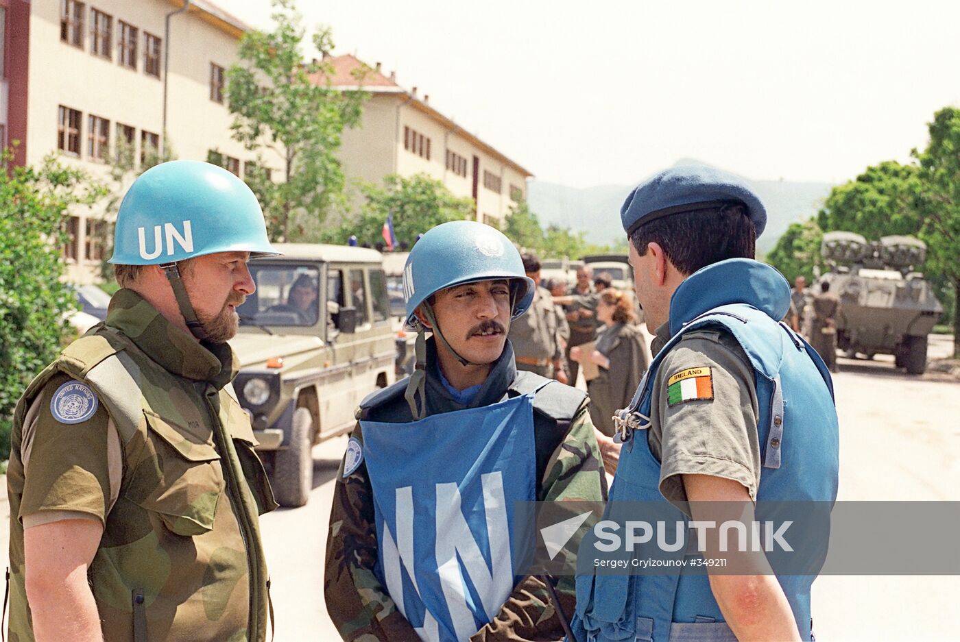 UN troops in Sarajevo