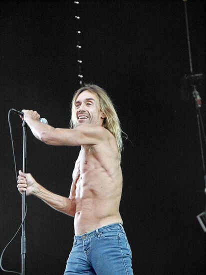 American rock musician Iggy Pop