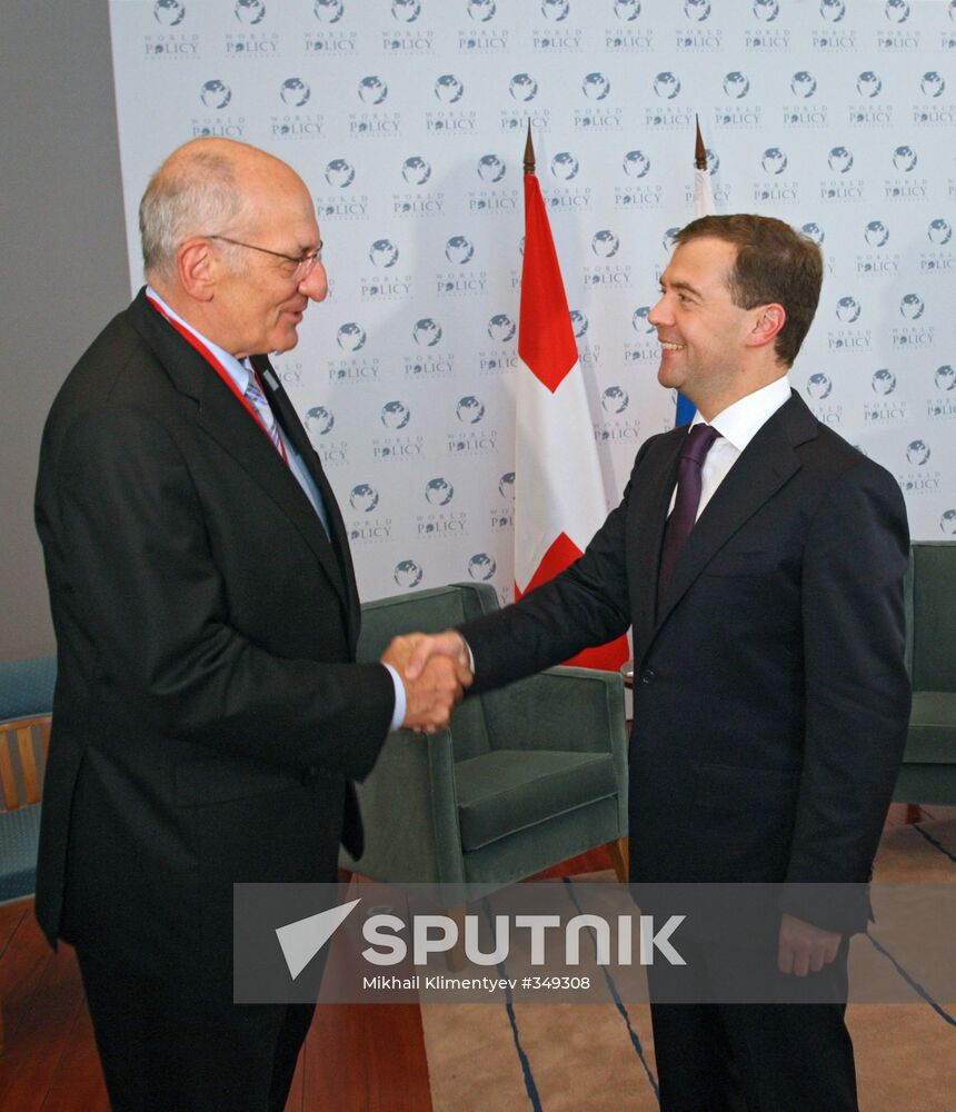 The Russian president visits France