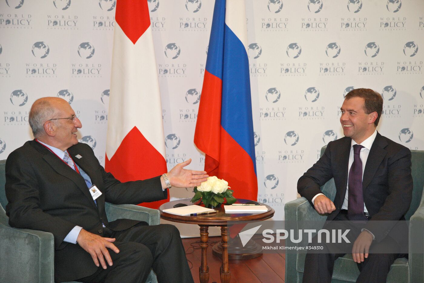 The Russian president visits France
