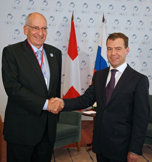The Russian president visits France
