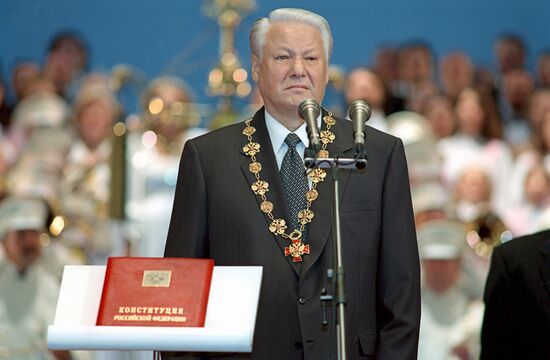 President Boris Yeltsin's inauguration