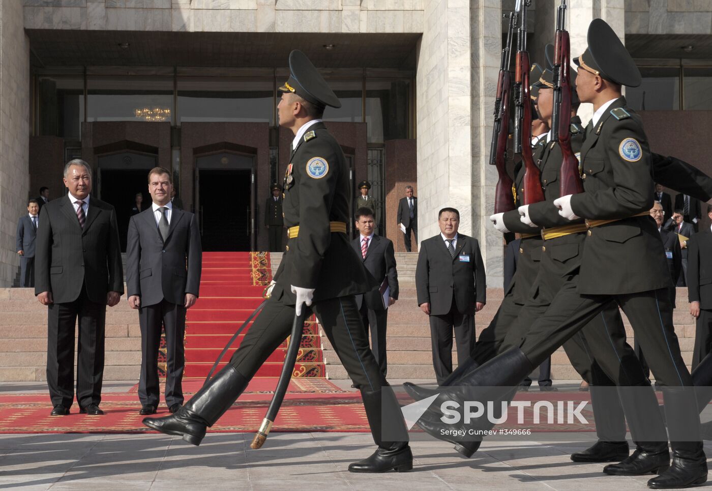 Dmitry Medvedev visits Kyrgyzstan