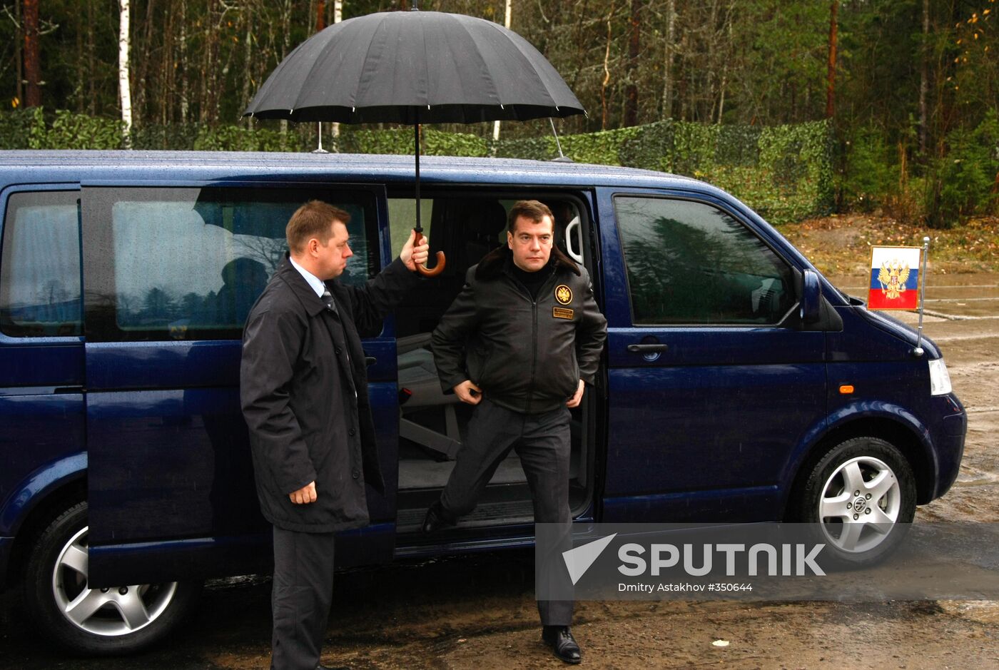Russian President Dmitry Medvedev visits Plesetsk space center