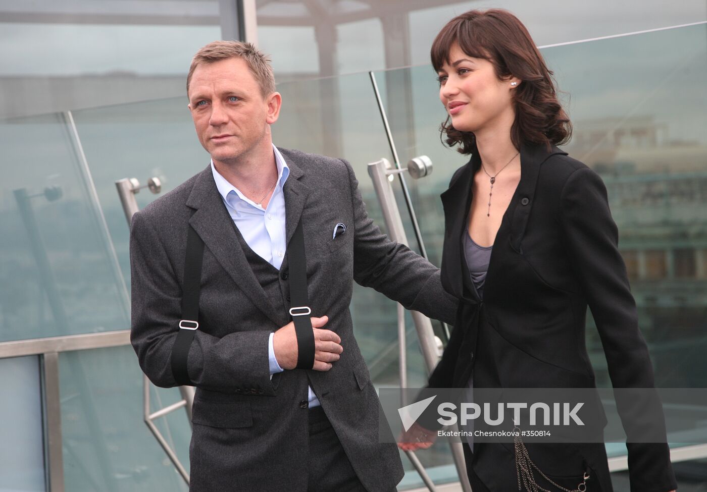 The movie "Quantum of Solace" presented in Moscow