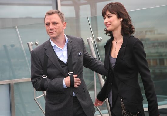 The movie "Quantum of Solace" presented in Moscow