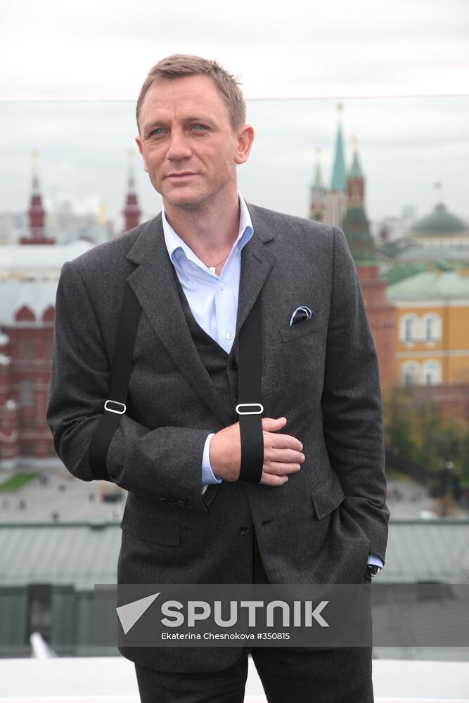 The movie "Quantum of Solace" presented in Moscow
