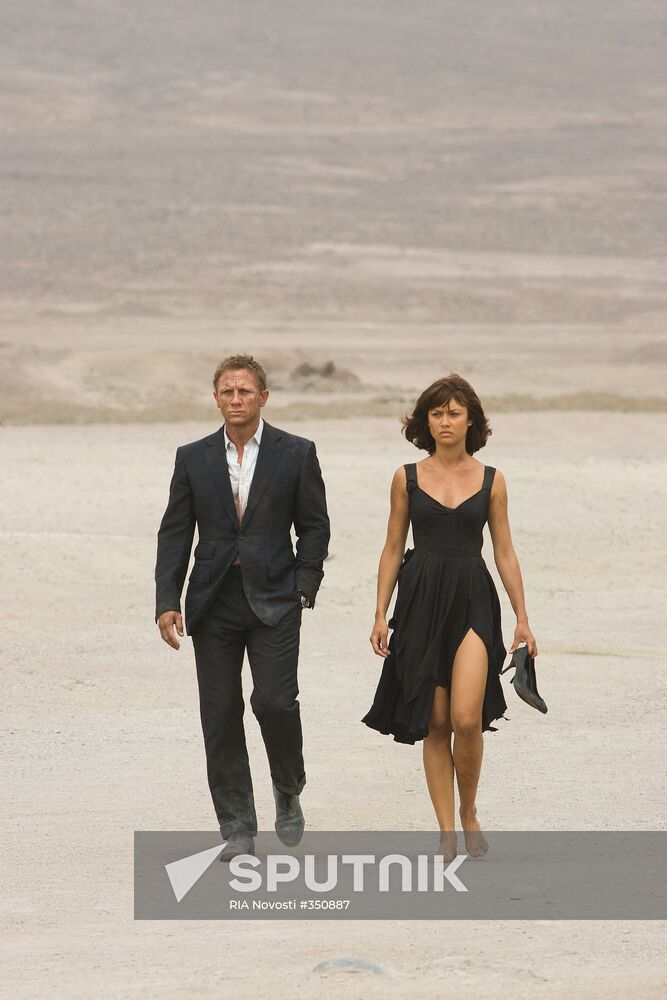 The movie "Quantum of Solace" presented in Moscow