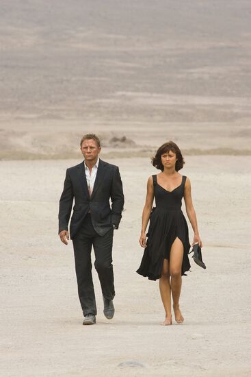 The movie "Quantum of Solace" presented in Moscow
