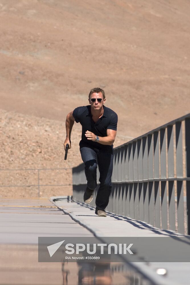 The movie "Quantum of Solace" presented in Moscow