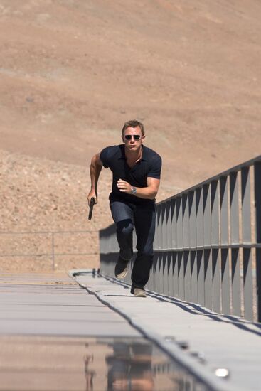 The movie "Quantum of Solace" presented in Moscow