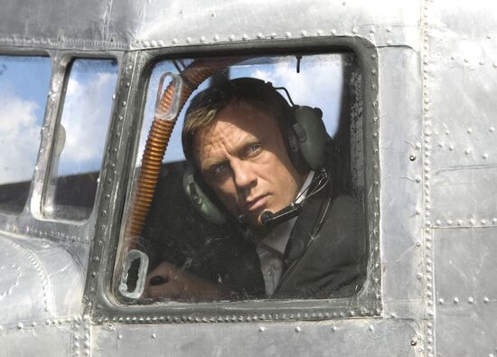 The movie "Quantum of Solace" presented in Moscow