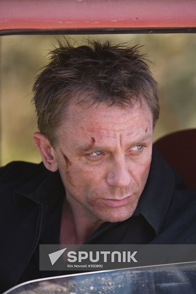 The movie "Quantum of Solace" presented in Moscow