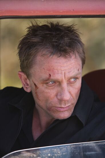 The movie "Quantum of Solace" presented in Moscow