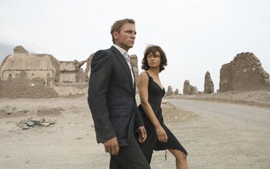 The movie "Quantum of Solace" presented in Moscow