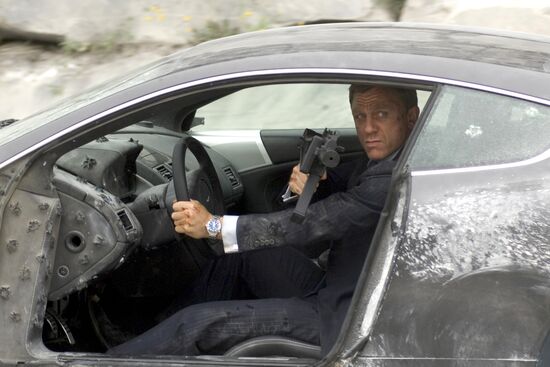 The movie "Quantum of Solace" presented in Moscow