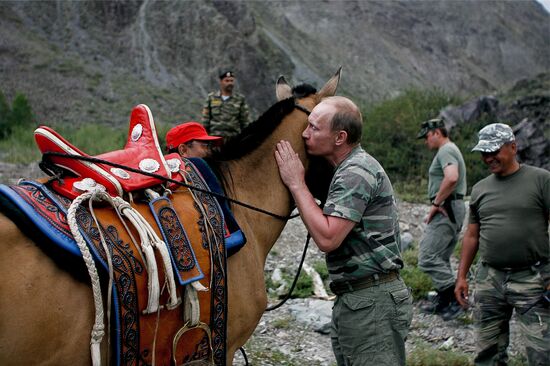 Vladimir Putin in Tyva