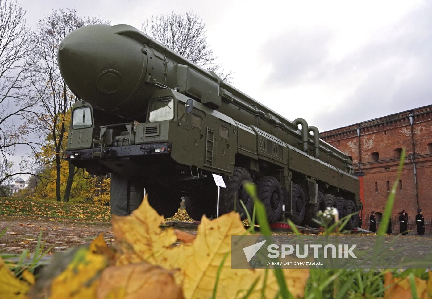 Topol ICBM mobile launcher displayed at museum in St. Petersburg