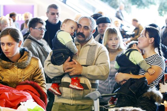 Passengers of delayed flights of Interavia