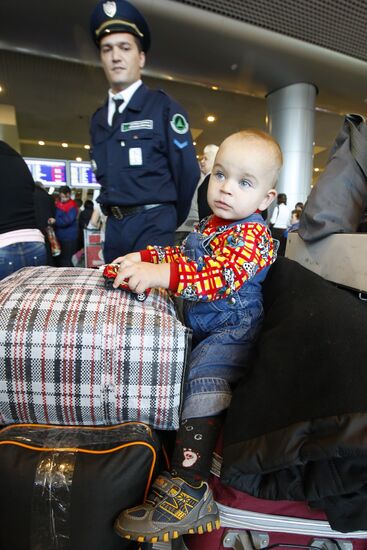 Passengers of delayed flights of Interavia