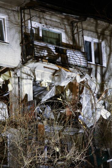 Gas explosion in a Krasnoyarsk apartment house