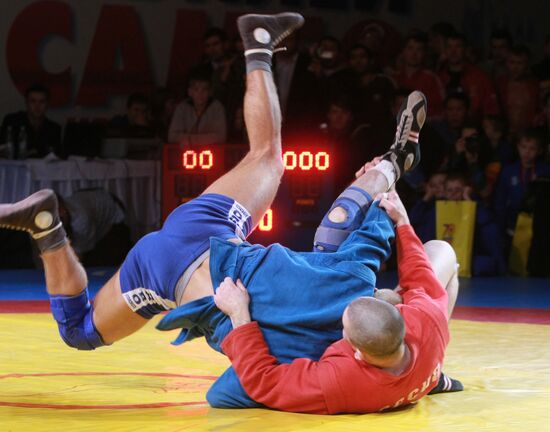 Jubilee of sambo on Red Square competition
