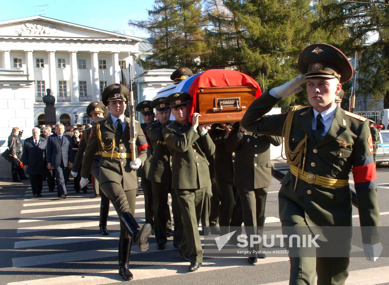 Funeral ceremony for Colonel General Gennady Troshev