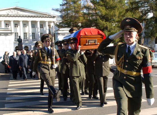 Funeral ceremony for Colonel General Gennady Troshev