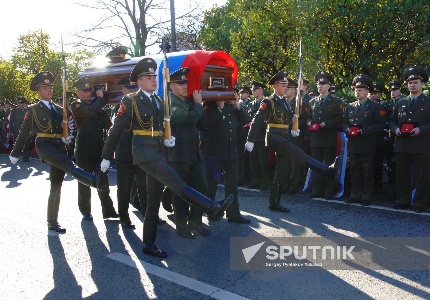 Funeral ceremony for Colonel General Gennady Troshev