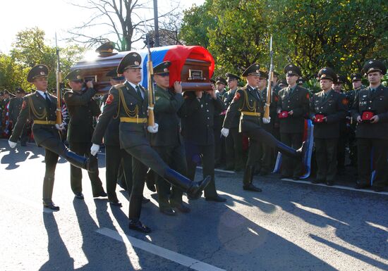 Funeral ceremony for Colonel General Gennady Troshev