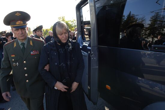 Funeral ceremony for Colonel General Gennady Troshev