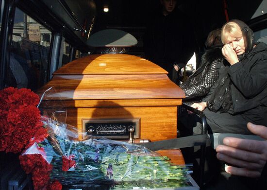 Funeral ceremony for Colonel General Gennady Troshev