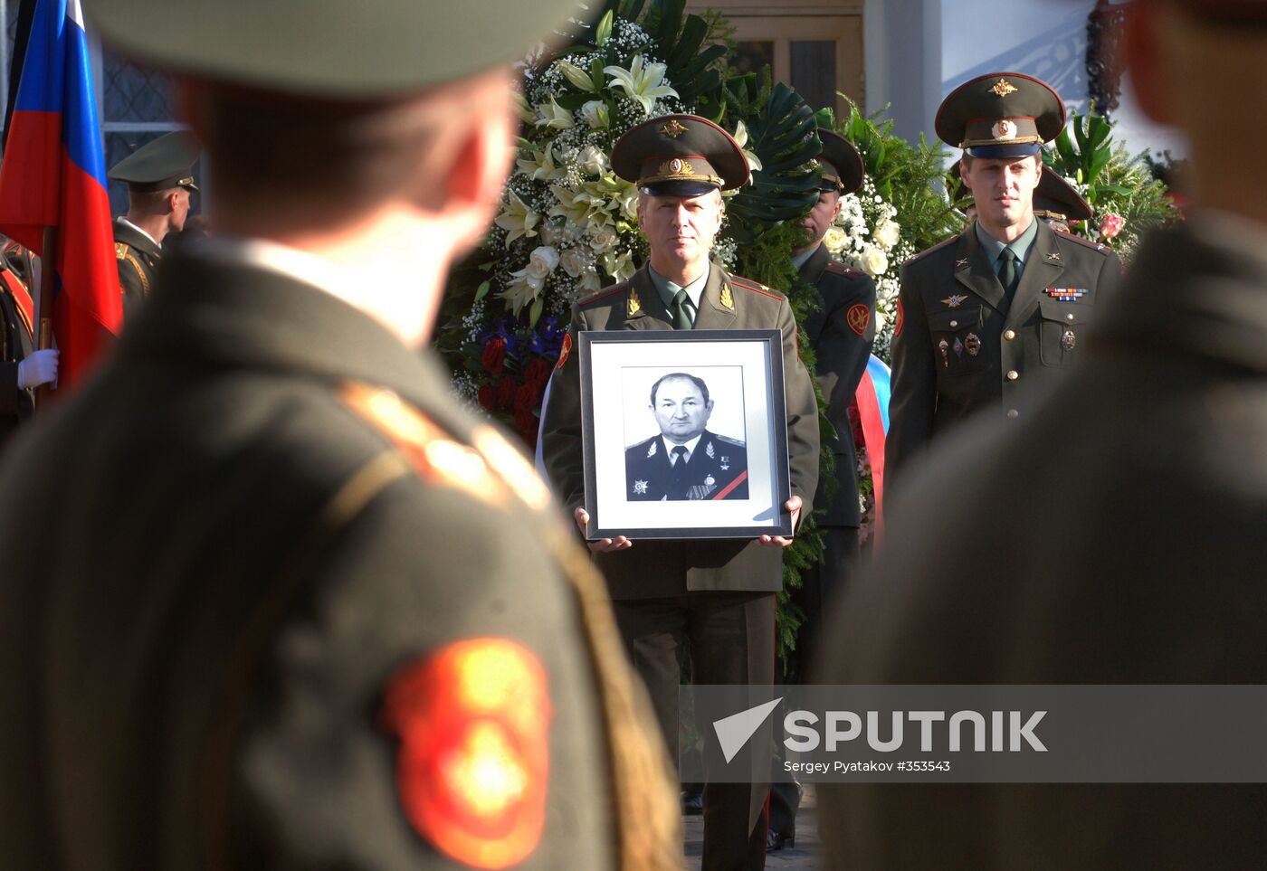 Funeral ceremony for Colonel General Gennady Troshev