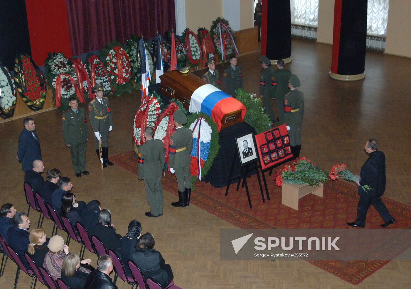 Funeral ceremony for Colonel General Gennady Troshev